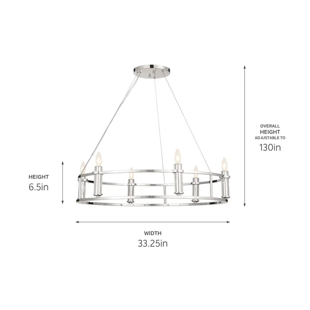 Rosalind Chandelier 6Lt