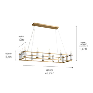 Rosalind Linear Chandelier 12Lt