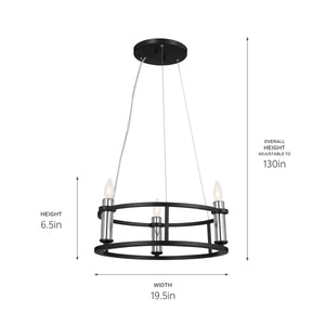 Rosalind Mini Chandelier 3Lt
