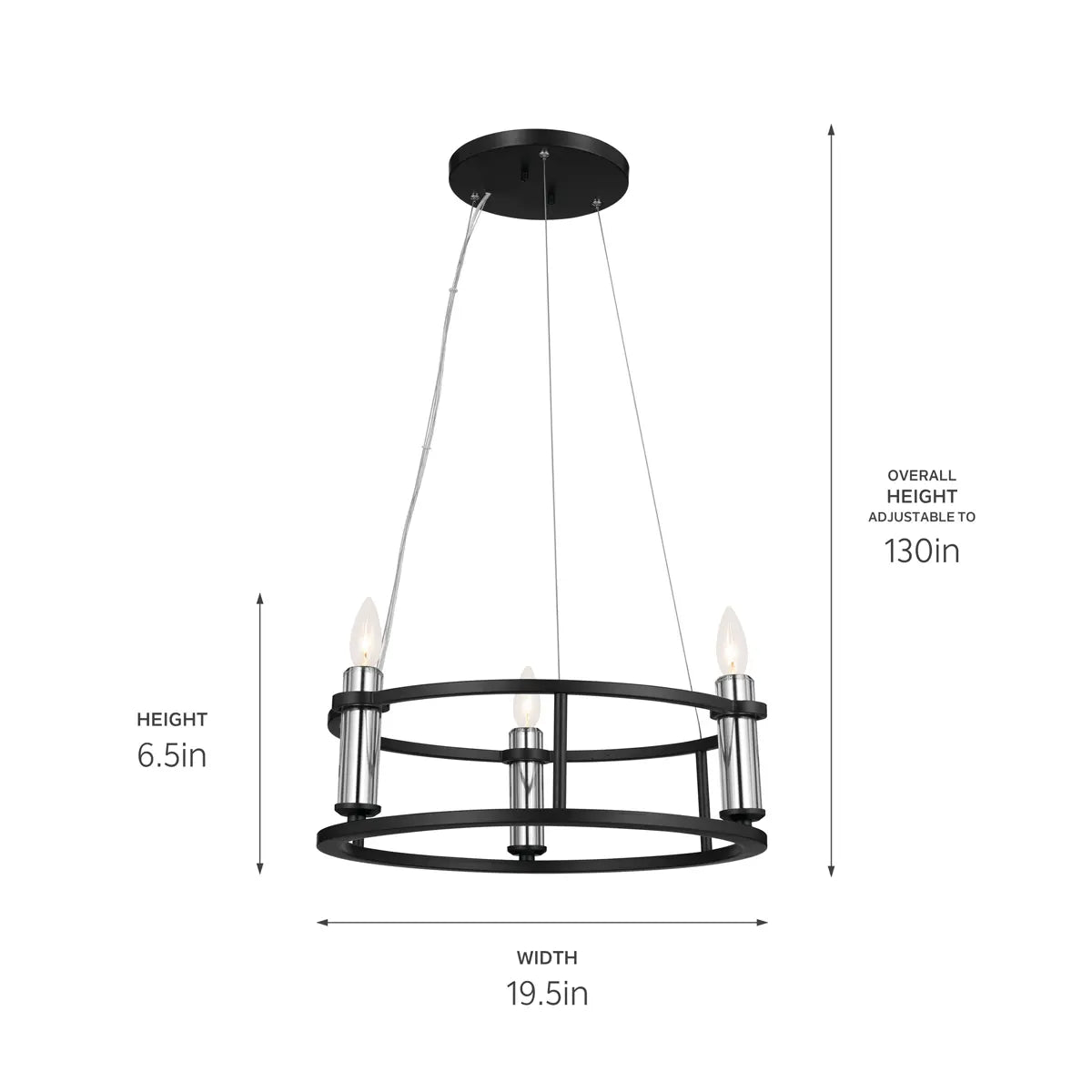 Rosalind Mini Chandelier 3Lt
