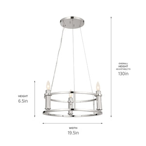 Rosalind Mini Chandelier 3Lt