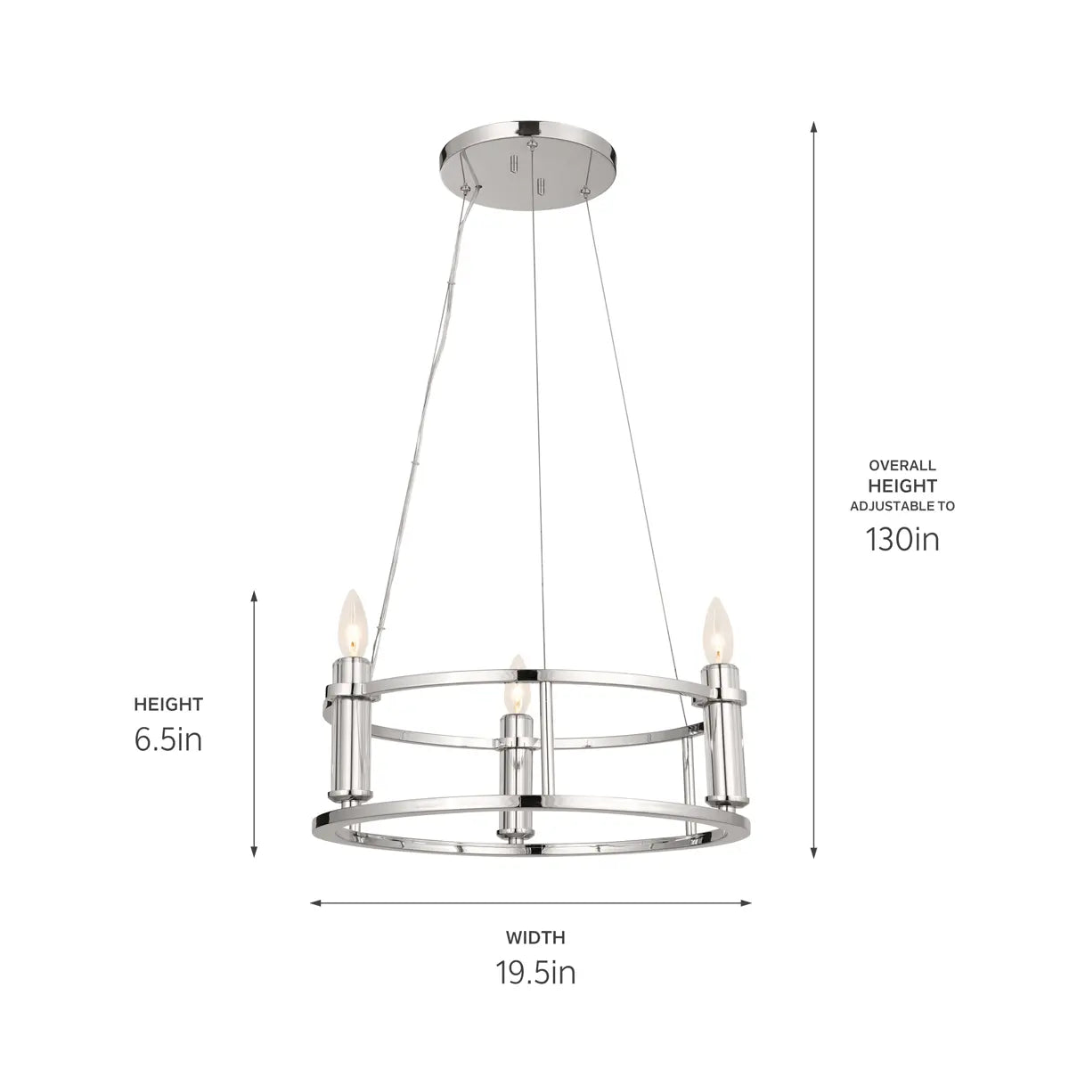 Rosalind Mini Chandelier 3Lt