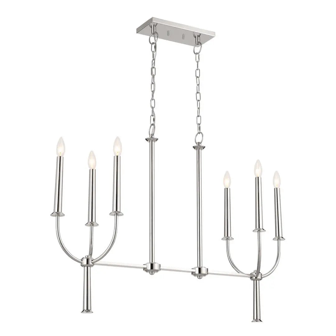 Florence Linear Chandelier 6Lt