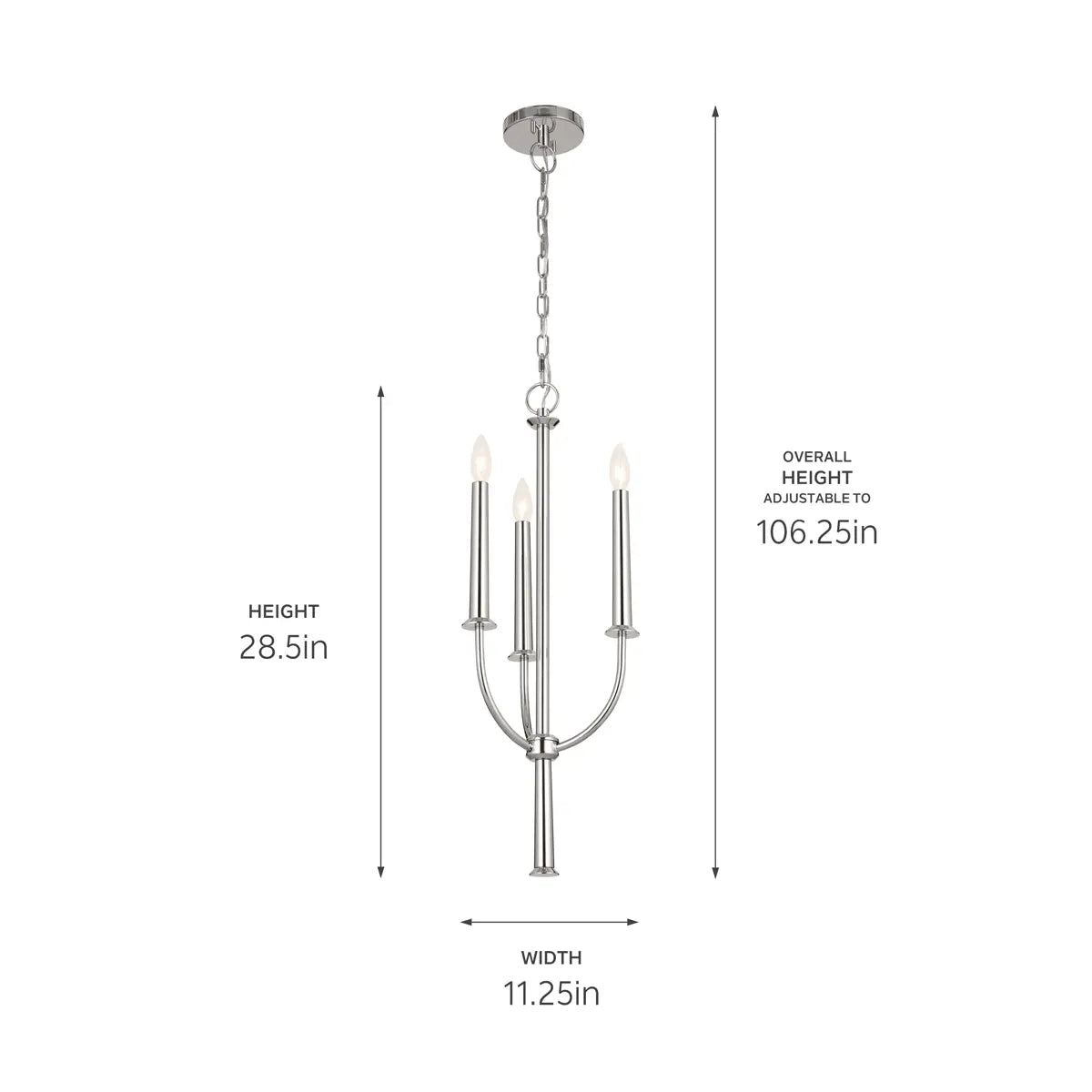 Florence Mini Chandelier 3Lt