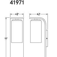 Colonne 15" Outdoor Wall Sconce