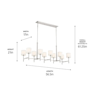 Ali Linear Chandelier 10Lt