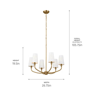 Adeena Chandelier 6Lt