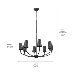 Adeena Chandelier 8Lt