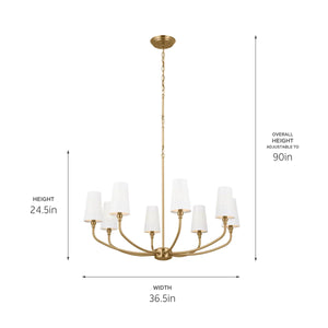Adeena Chandelier 8Lt