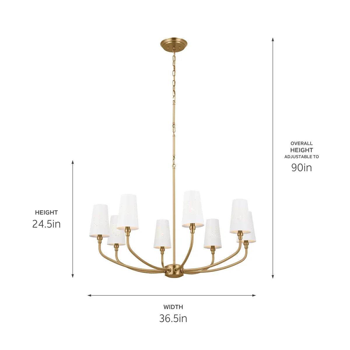 Adeena Chandelier 8Lt