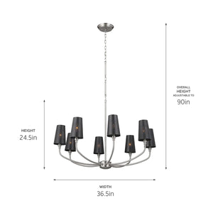 Adeena Chandelier 8Lt