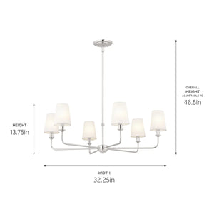 Pallas Chandelier 6Lt