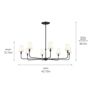 Pallas Chandelier 8Lt