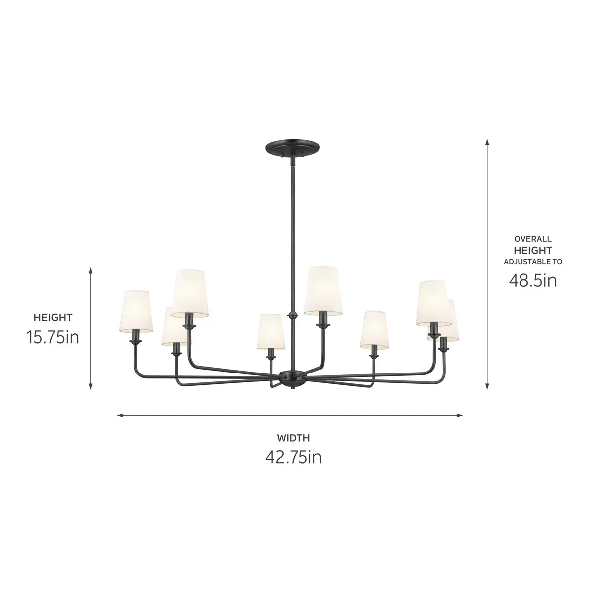 Pallas Chandelier 8Lt