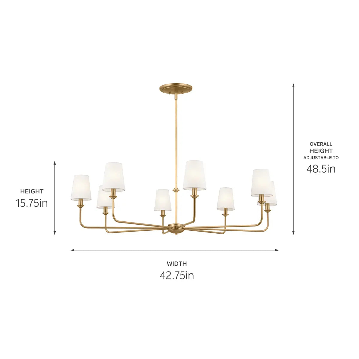 Pallas Chandelier 8Lt