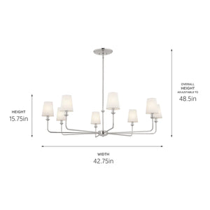 Pallas Chandelier 8Lt