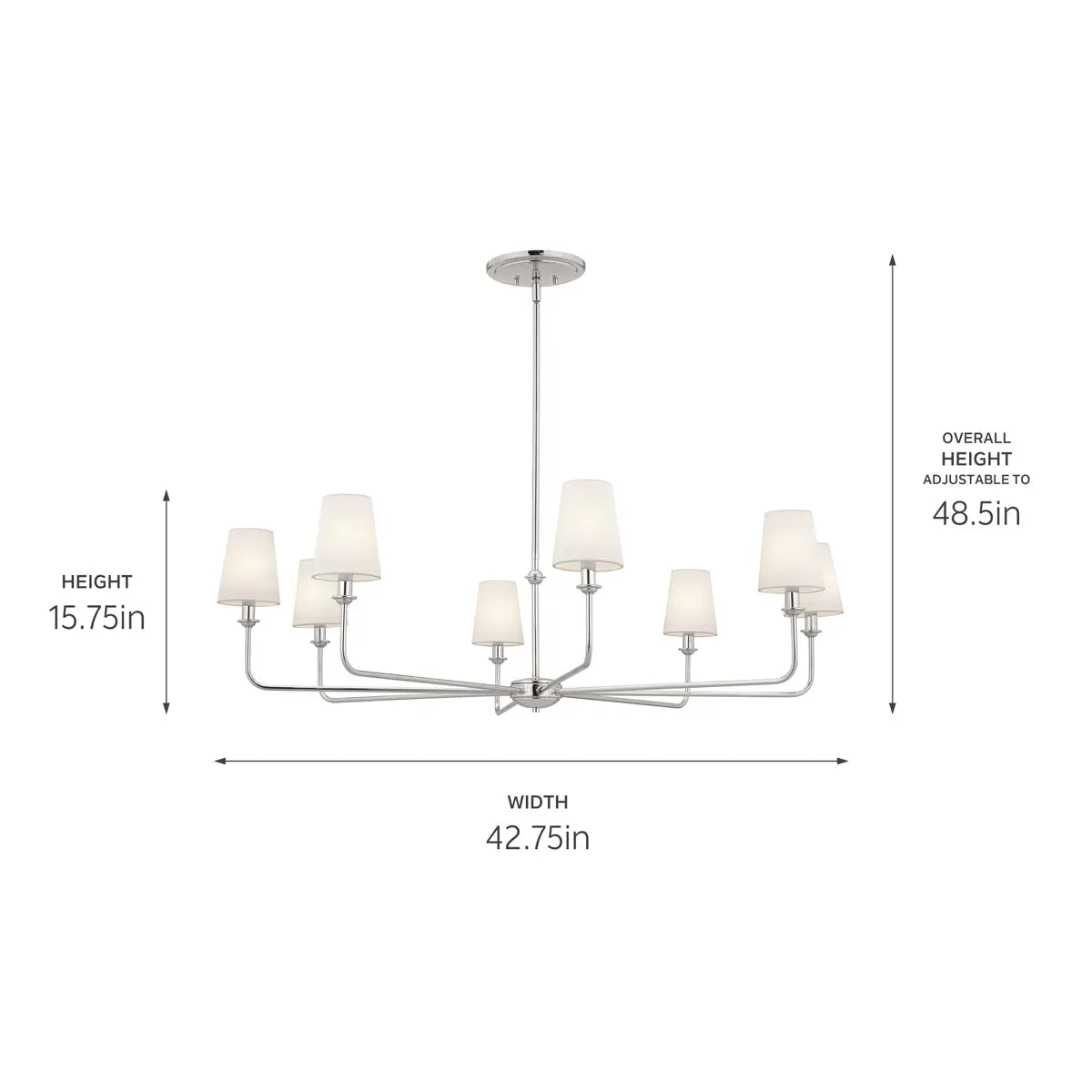 Pallas Chandelier 8Lt