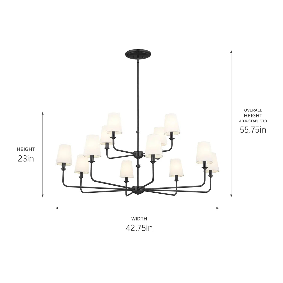 Pallas Chandelier 12Lt