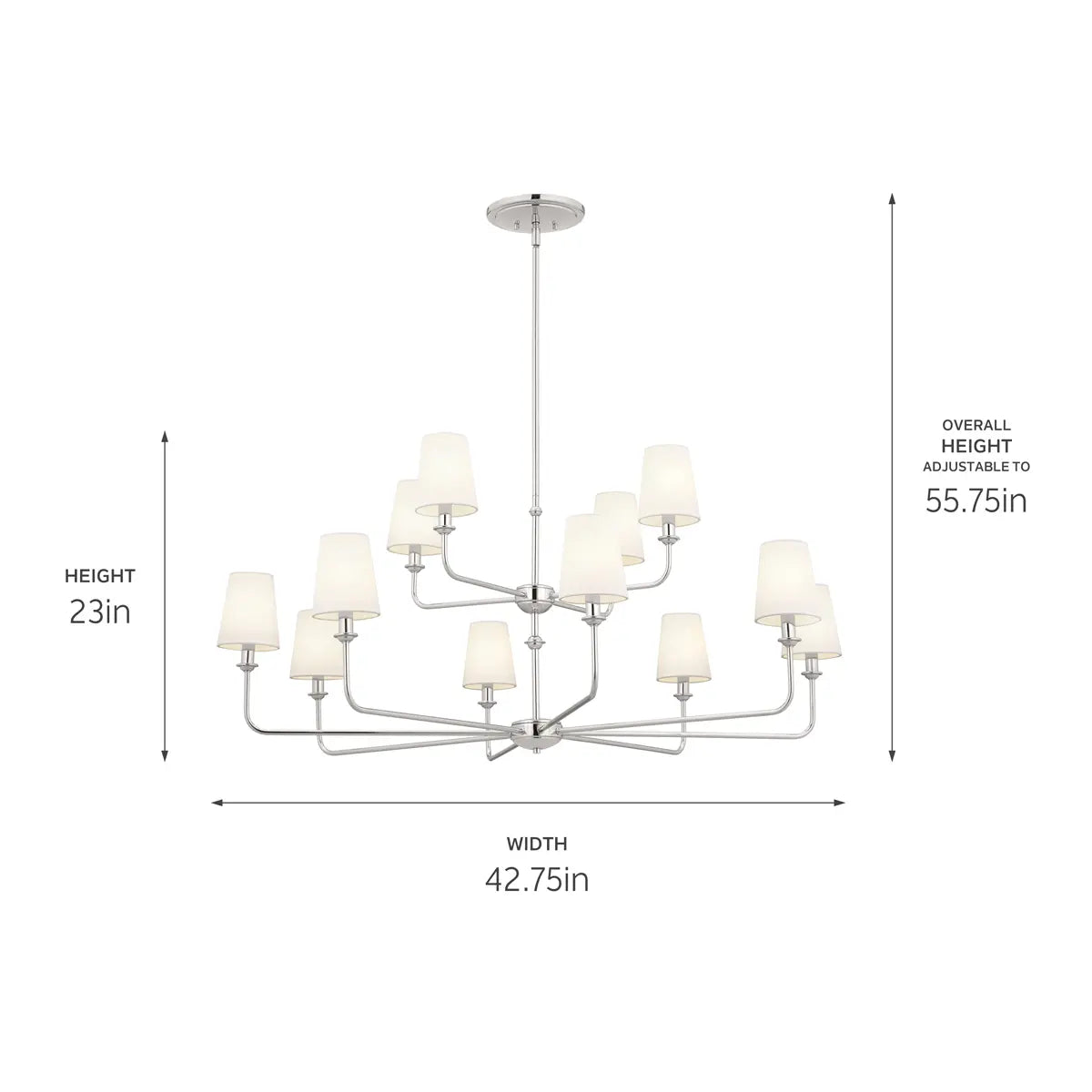 Pallas Chandelier 12Lt