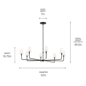 Pallas Chandelier 8Lt