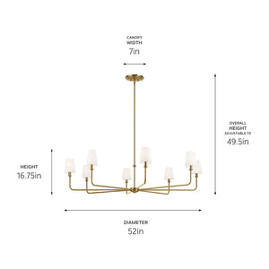 Pallas Chandelier 8Lt