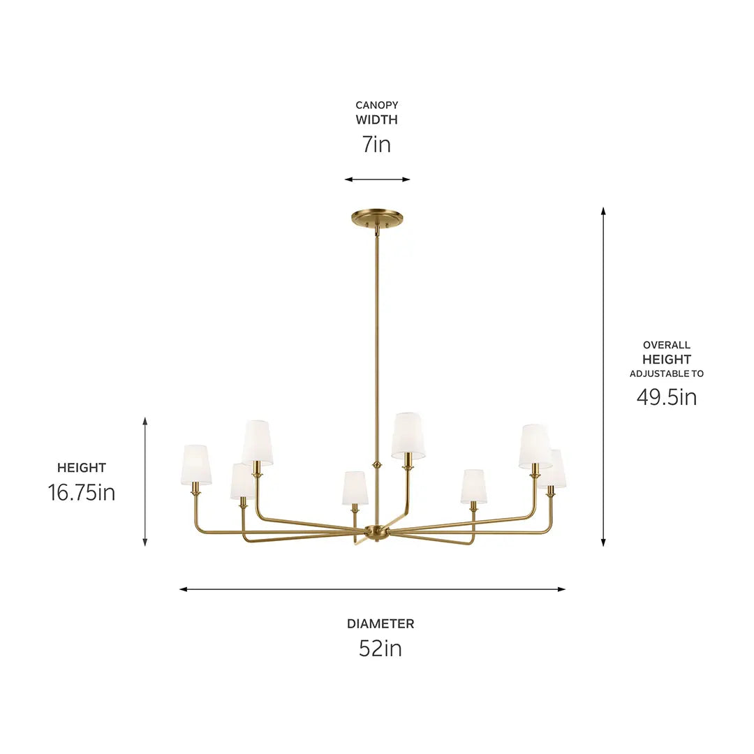Pallas Chandelier 8Lt