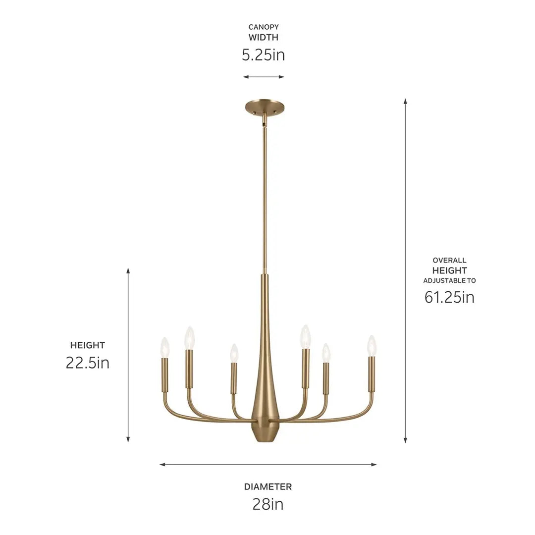 Deela Chandelier 6Lt
