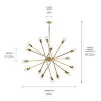 Armstrong Chandelier 16Lt