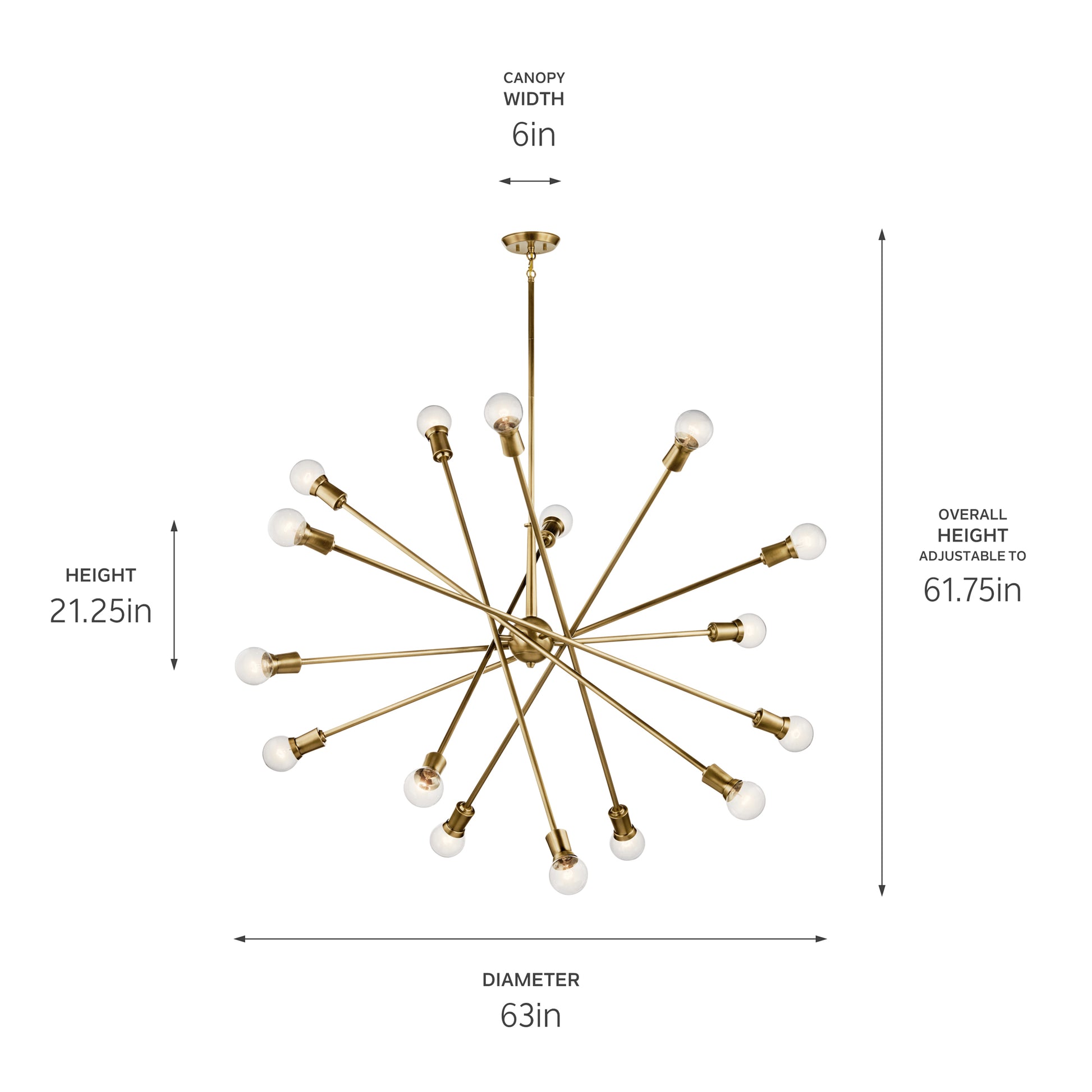Armstrong Chandelier 16Lt