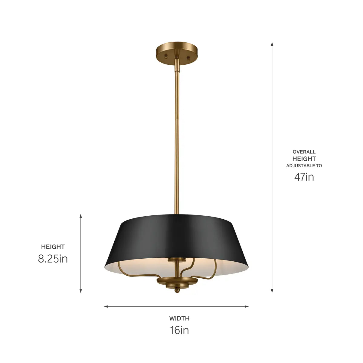 Luella Pendant/Semi Flush 3Lt