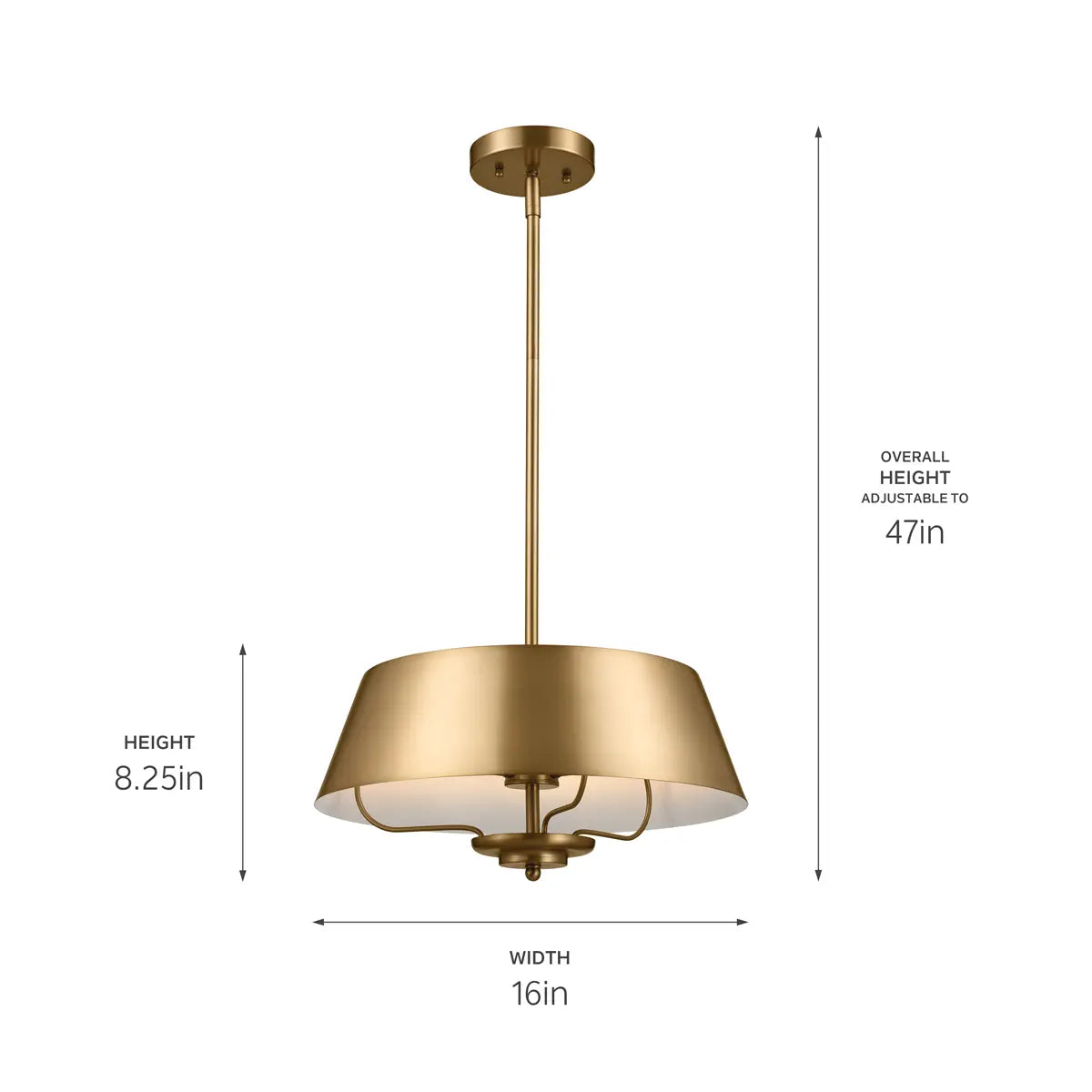 Luella Pendant/Semi Flush 3Lt