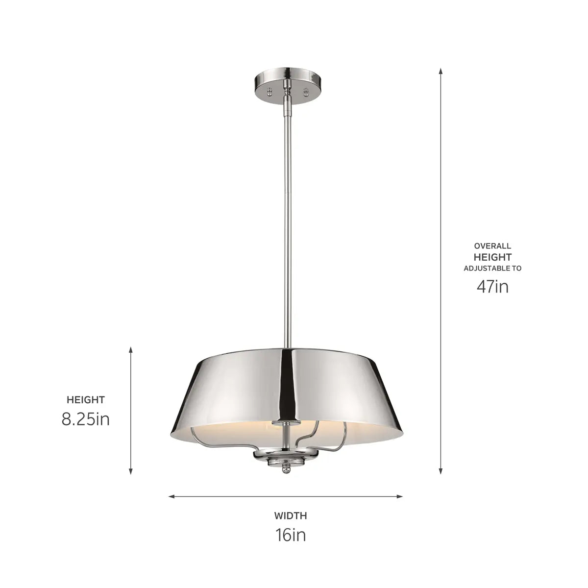 Luella Pendant/Semi Flush 3Lt