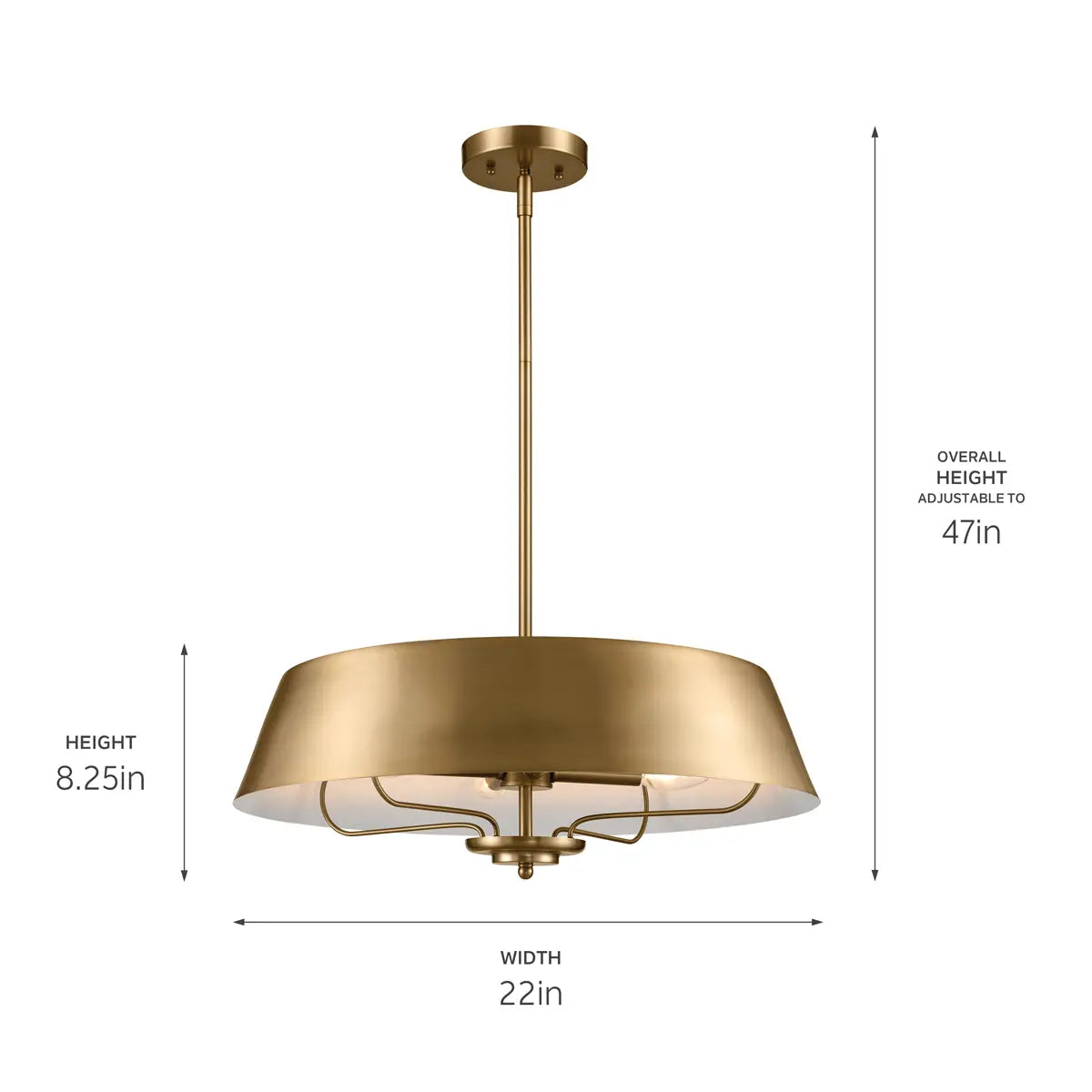 Luella Pendant/Semi Flush 4Lt
