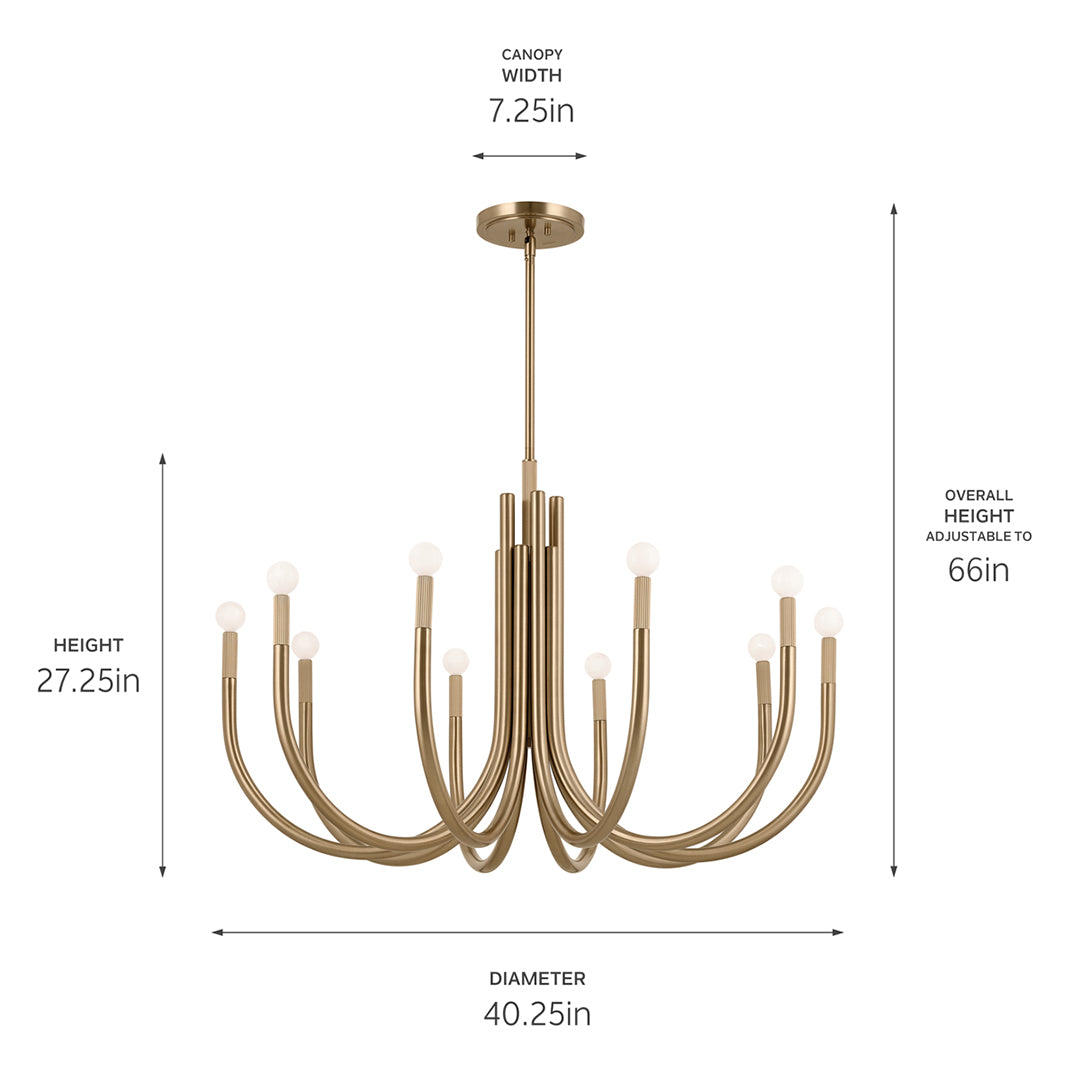 Odensa Chandelier 10Lt