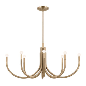 Odensa Oval Chandelier 8Lt