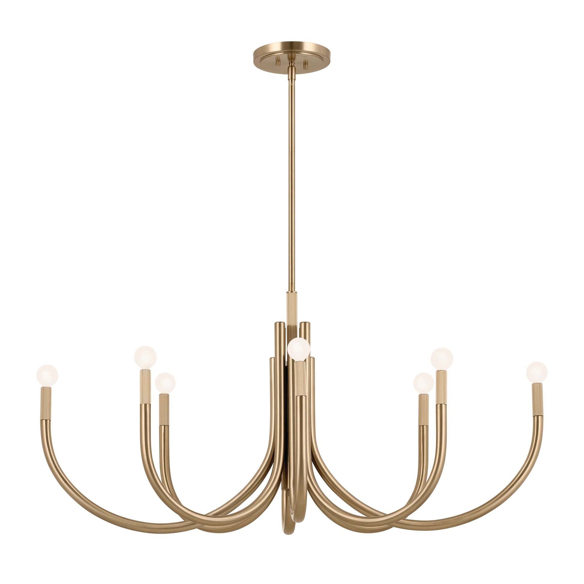 Odensa Oval Chandelier 8Lt