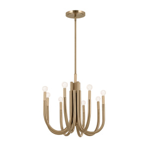 Odensa Oval Chandelier 8Lt