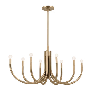 Odensa Oval Chandelier 8Lt