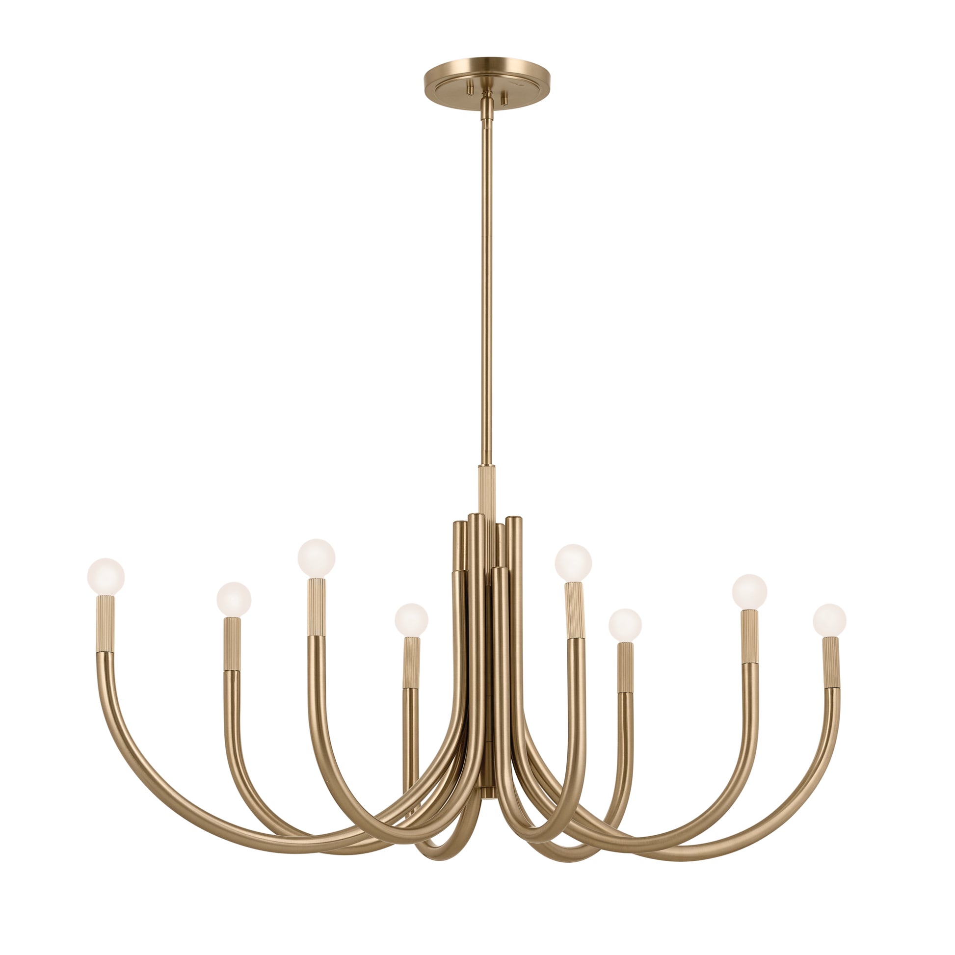 Odensa Oval Chandelier 8Lt
