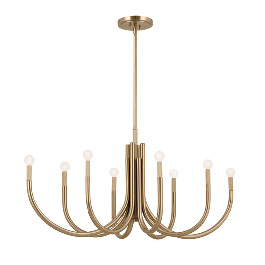 Odensa Oval Chandelier 8Lt