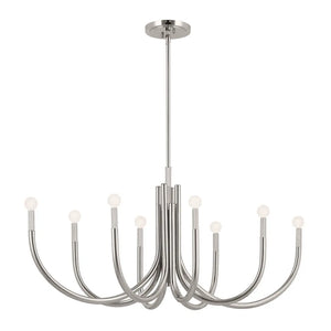 Odensa Oval Chandelier 8Lt