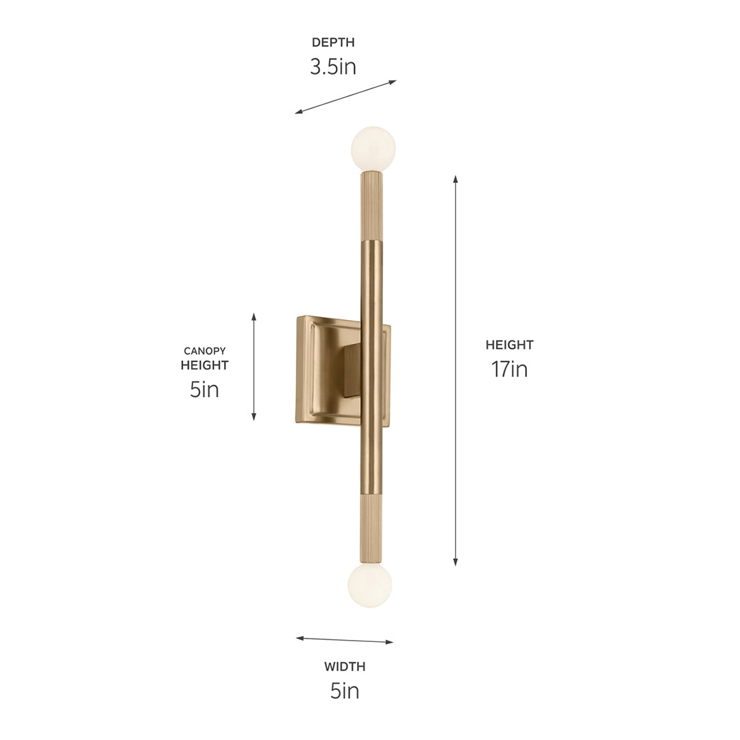 Odensa Wall Sconce 2Lt