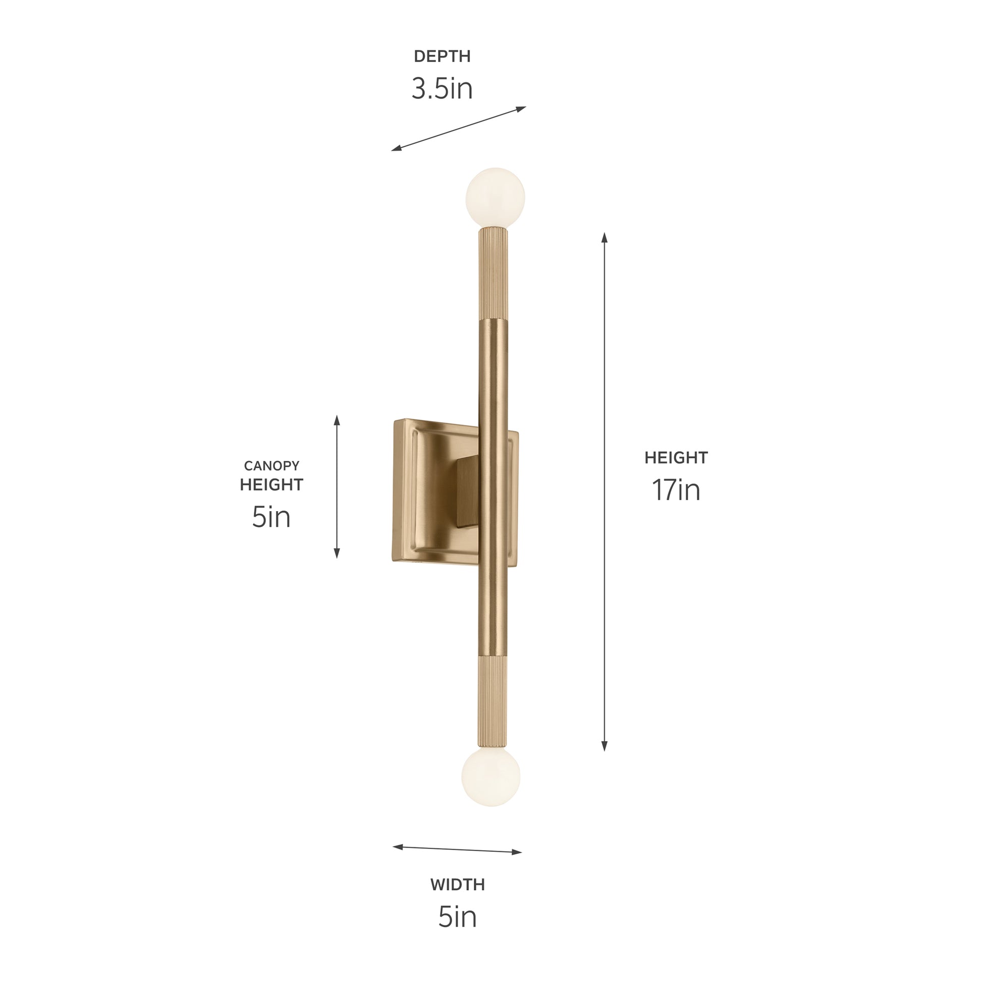 Odensa Wall Sconce 2Lt