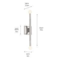 Odensa Wall Sconce 2Lt