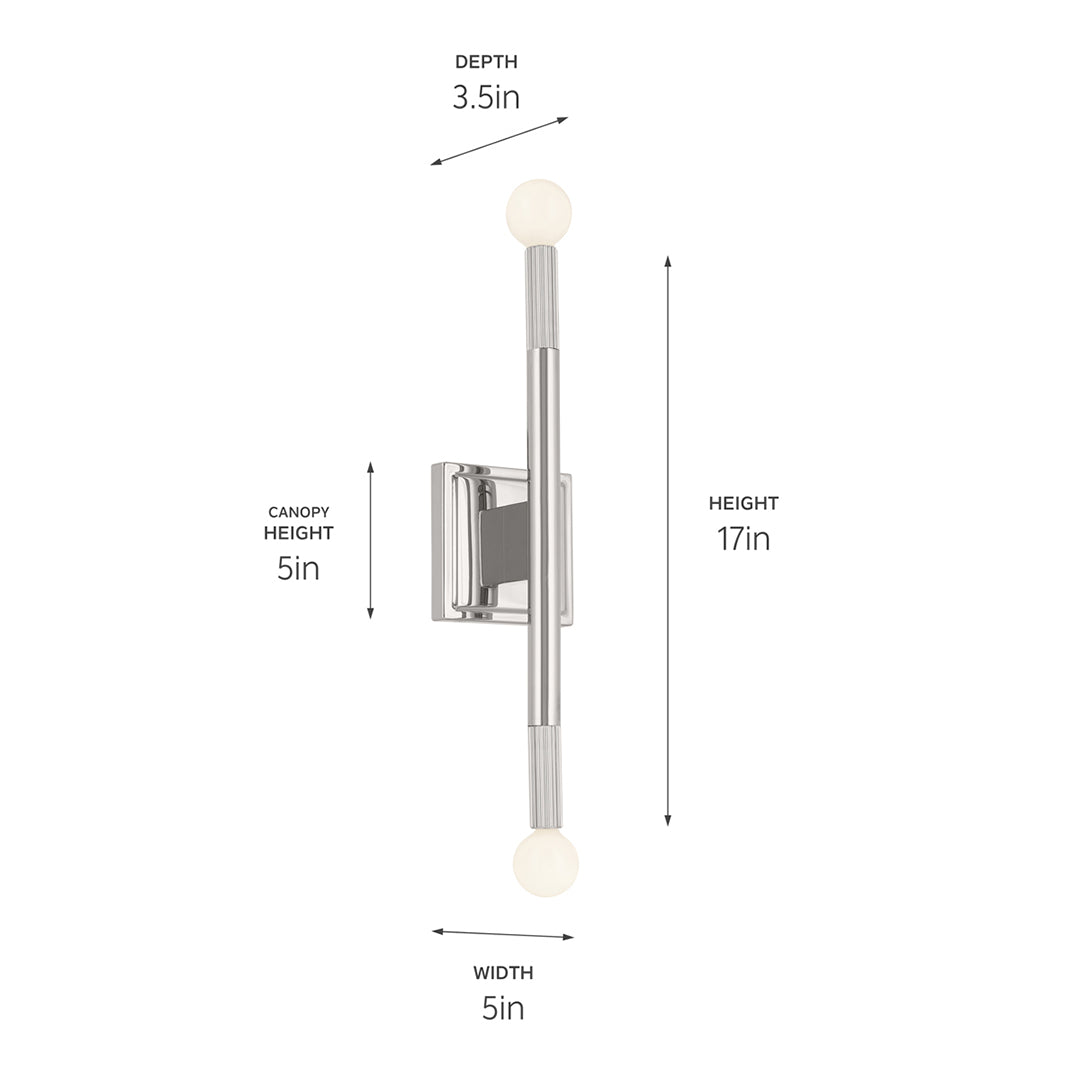 Odensa Wall Sconce 2Lt