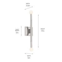 Odensa Wall Sconce 2Lt