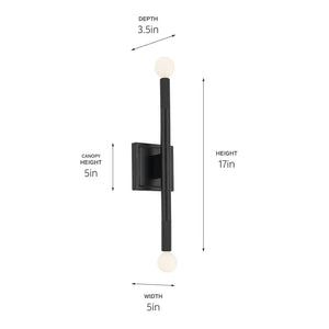 Odensa Wall Sconce 2Lt