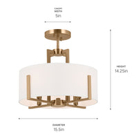 Malen Pendant/Semi Flush 4Lt