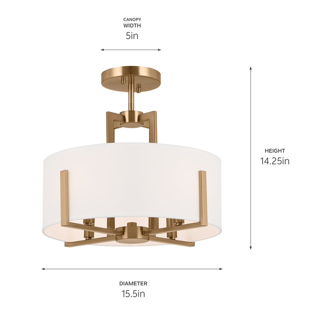 Malen Pendant/Semi Flush 4Lt