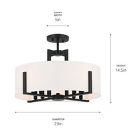 Malen Pendant/Semi Flush 8Lt